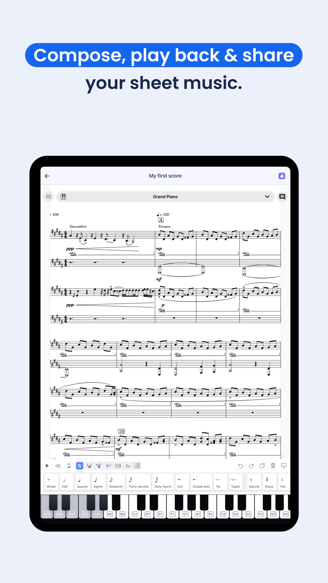 Flat: Music Score & Tab Editor screenshot